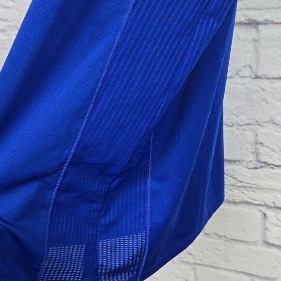 Under Armour Women's Game Time Tee Blue Mesh Racerback Tank Top Activewear UA - Picture 6 of 9